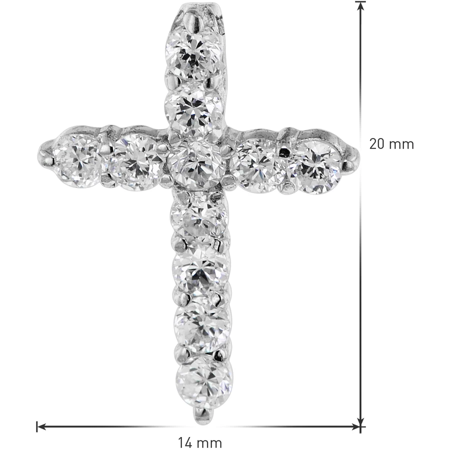 trendor Kreuz Anhänger mit Halskette für Kinder Silber 925 silver