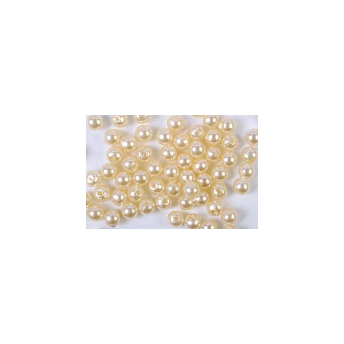 Plastpärlor 4mm 500g, Gul