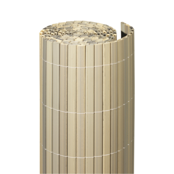 Balkonscherm PVC lichtgrijs ca. 180 x 300 cm