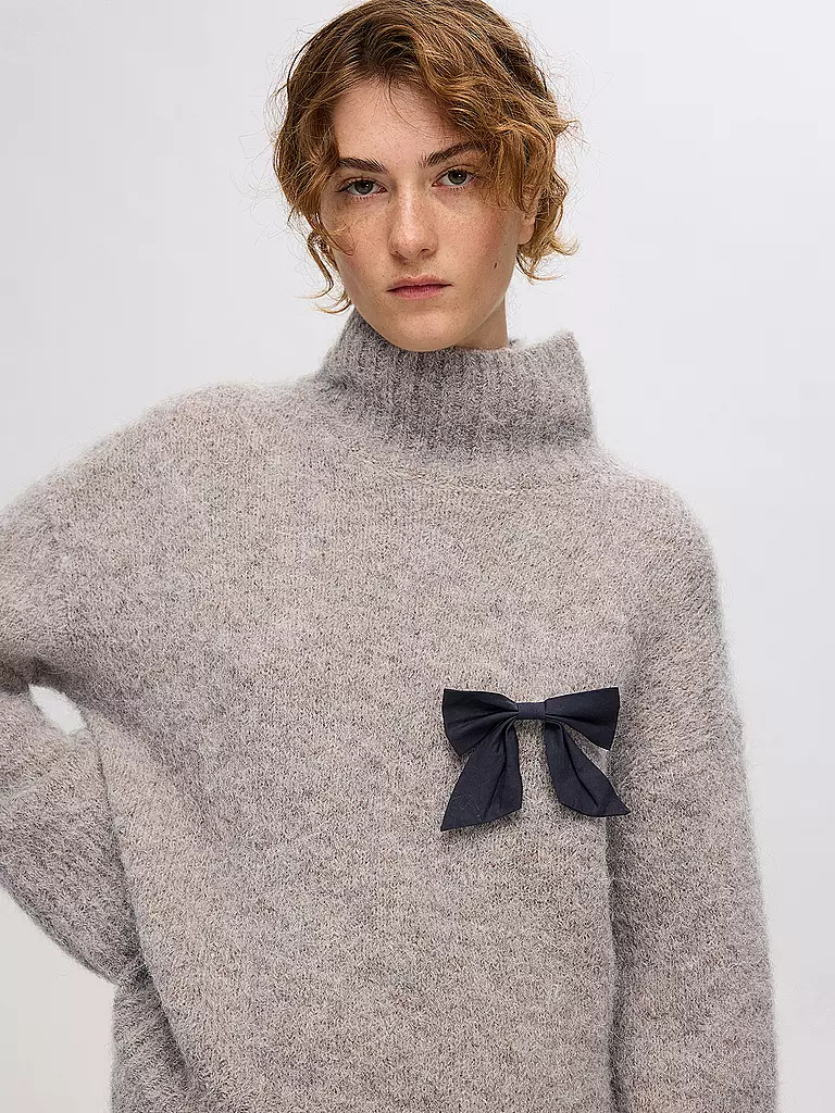 SELECTED FEMME Rollkragenpullover SLFGABELLA grau