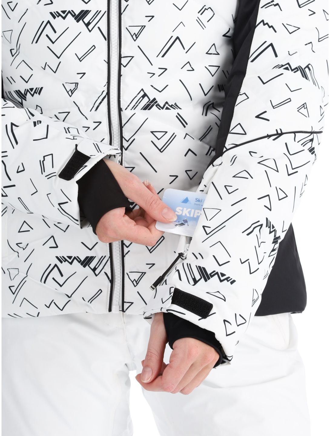 W Staci Print Puffy ski-jas dames