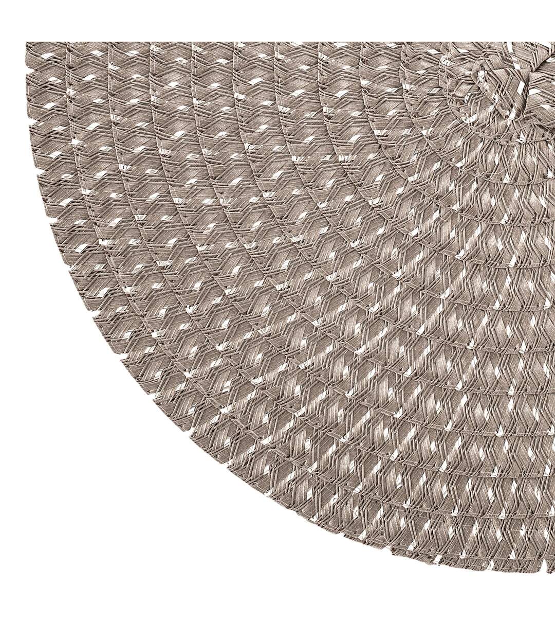Set de table design tressé Irise - Diam. 38 cm - Gris