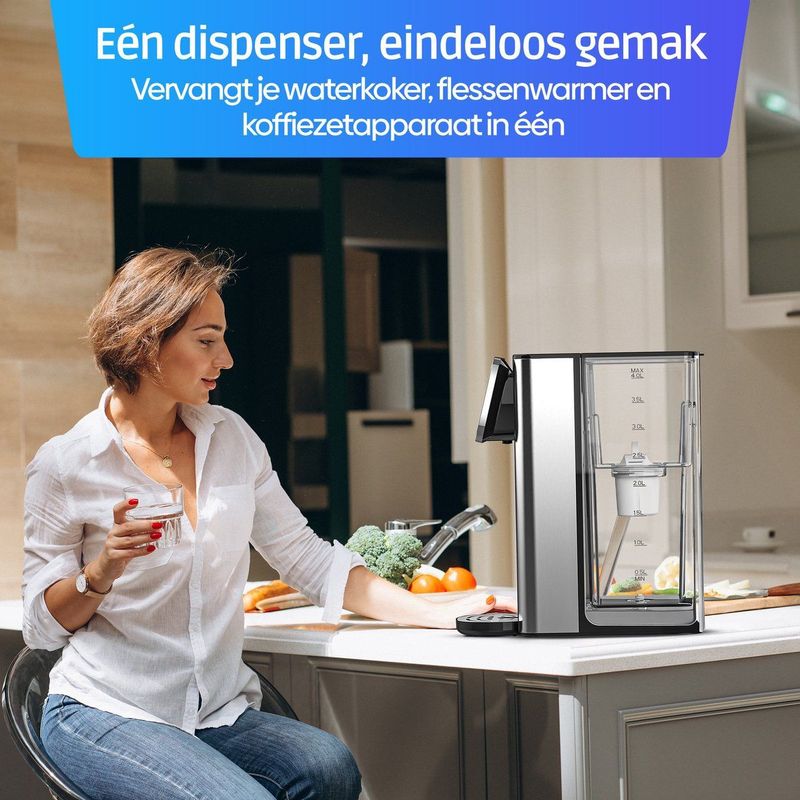 CuisineKing - Heetwaterdispenser - 3.0L - Warm Waterdispenser - Instant Waterkoker