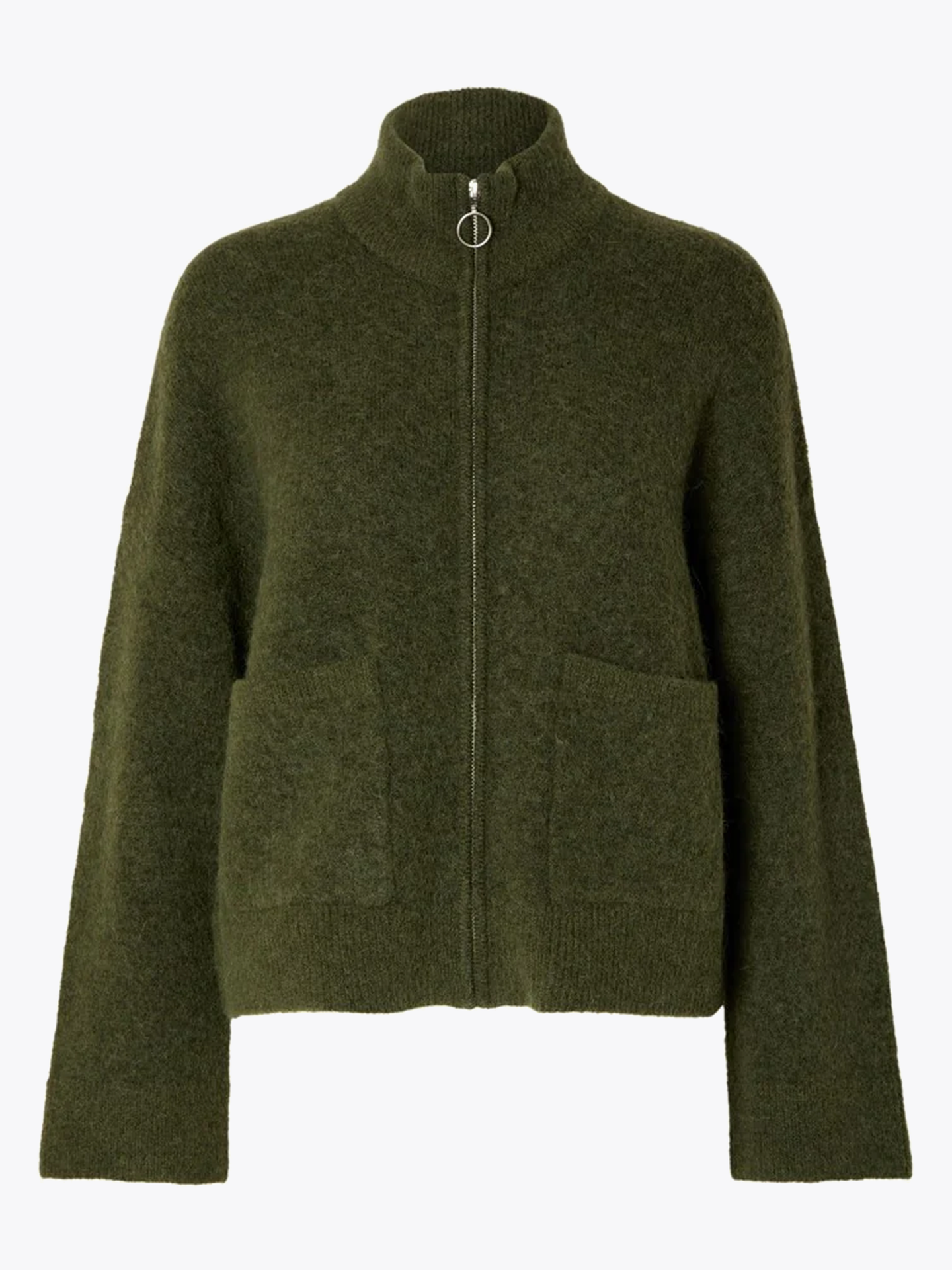 Sia Ras Long Sleeve Knit Zipper Cardigan