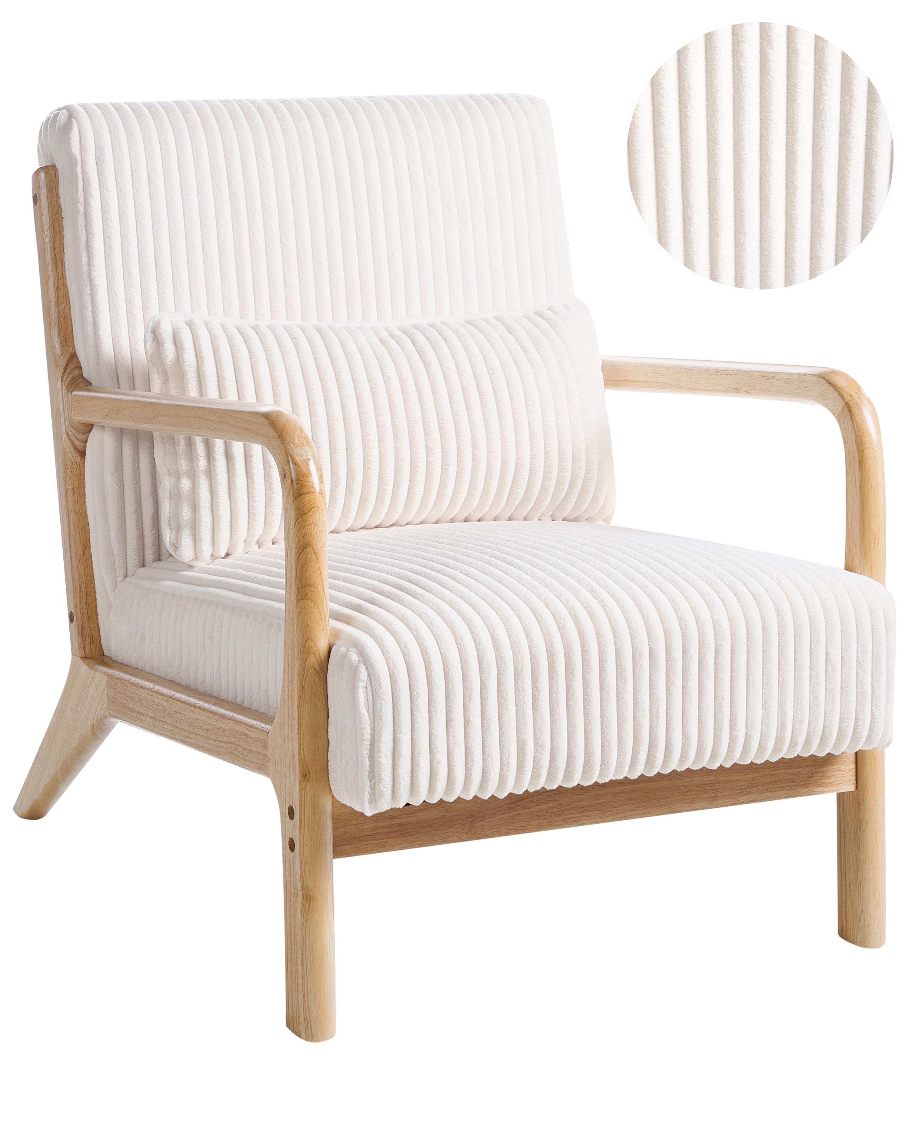 Fauteuil SORSELE Corduroy Wit