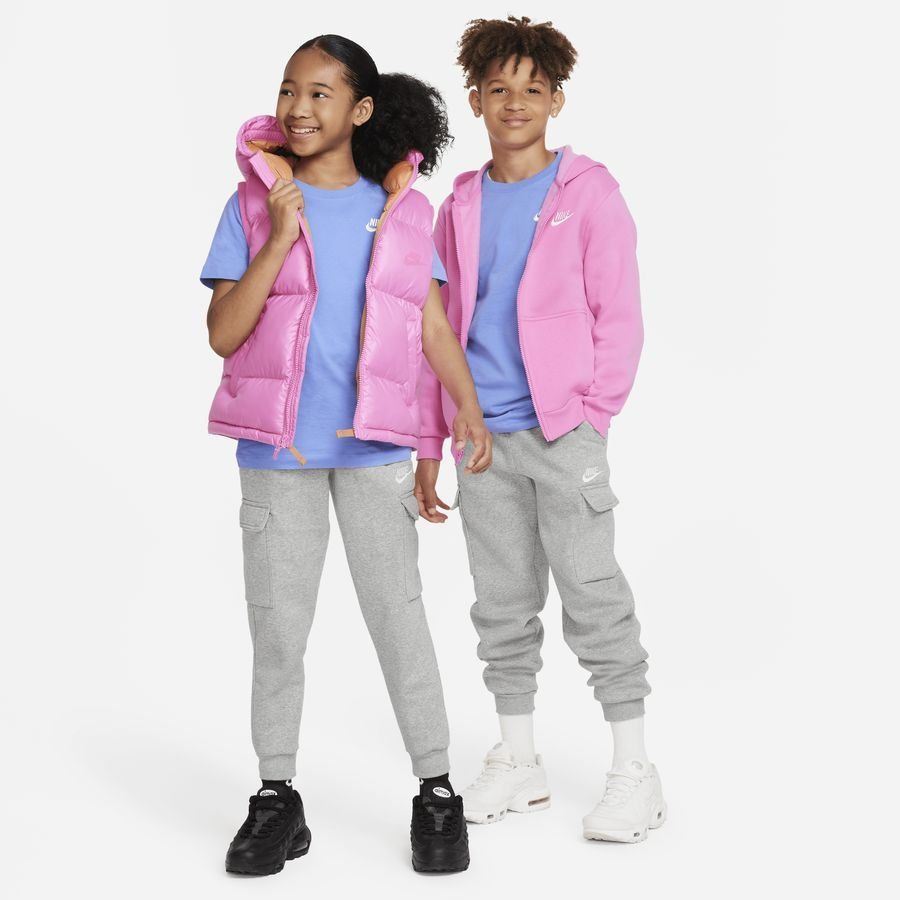 Nike Sportswear Club Fleece Big Kid DK GREY HEATHER/BASE GREY/WHITE