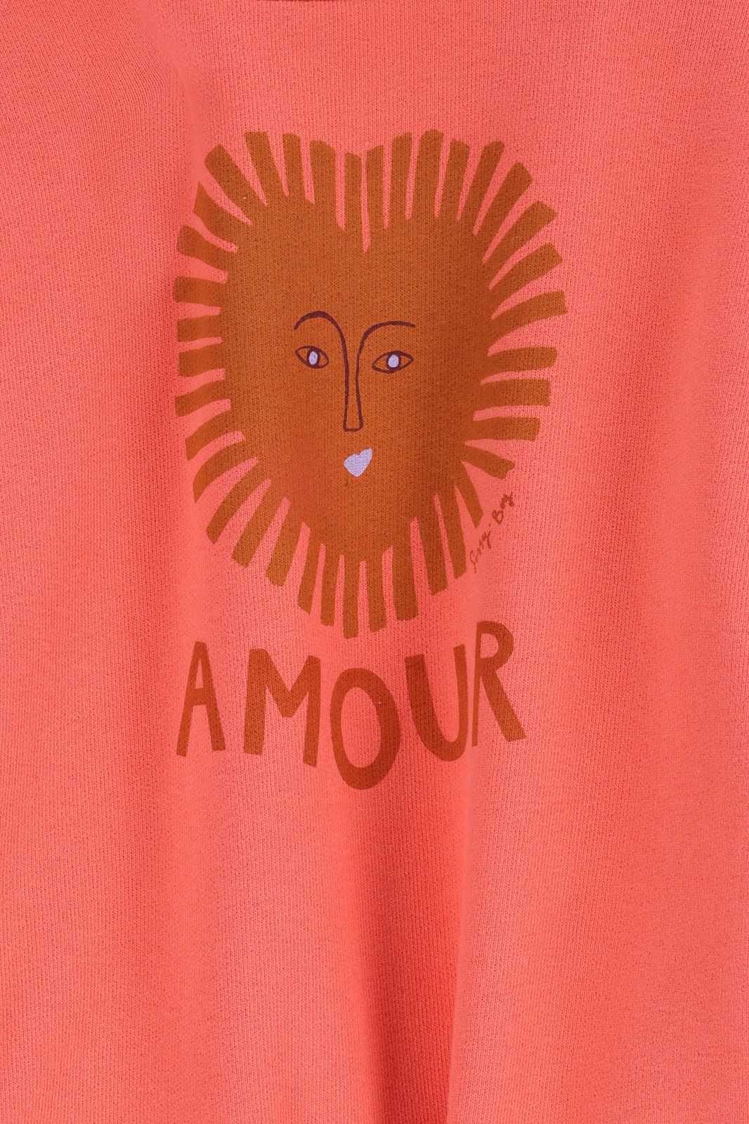 Roze sweater met ballonmouwen