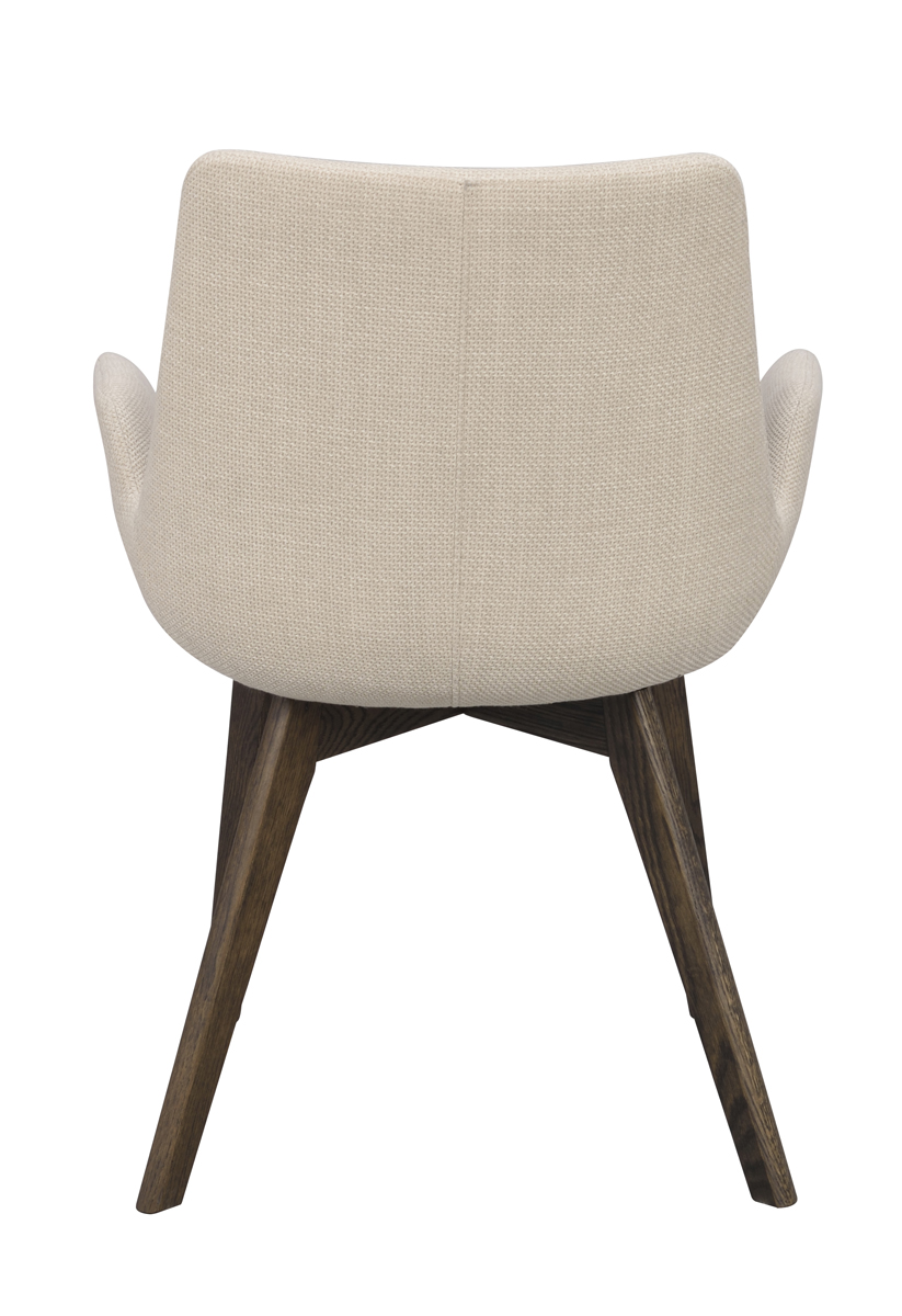 Eetkamerstoel Drimsdale gestoffeerd Beige