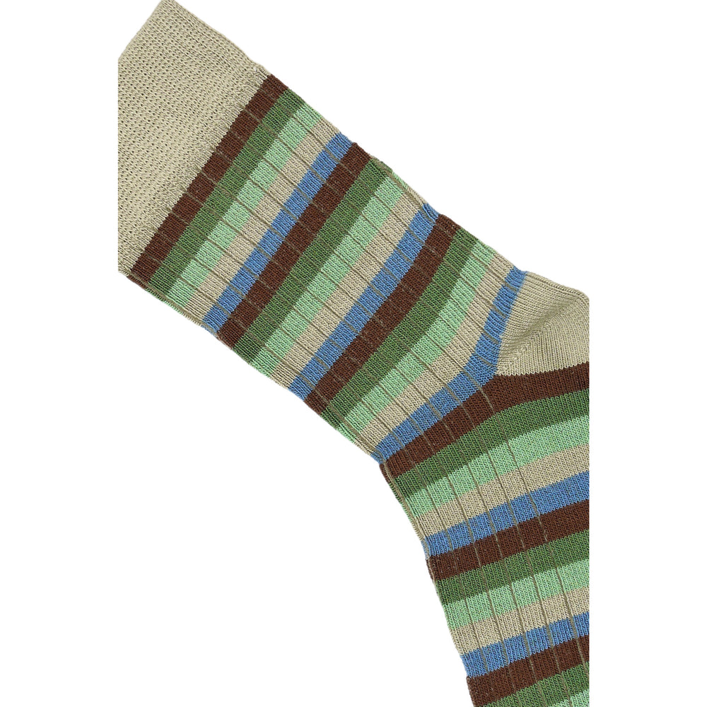 Køb minipop® Green Bambus Multi Stripe Strømper
