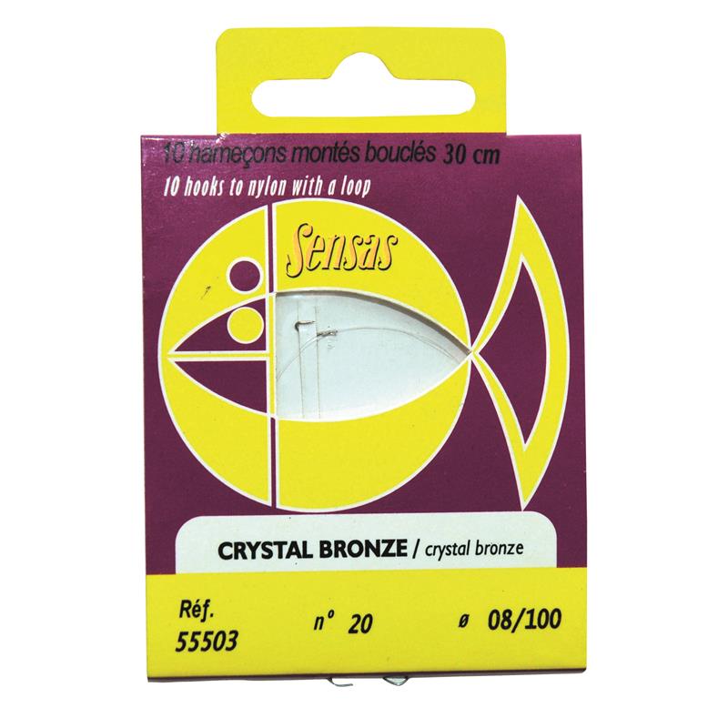 Hameçon Monté Sensas Crystal Bronzé