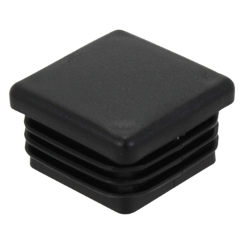 HANDSON meubeldop vierkant zwart 30 mm 4 stuks