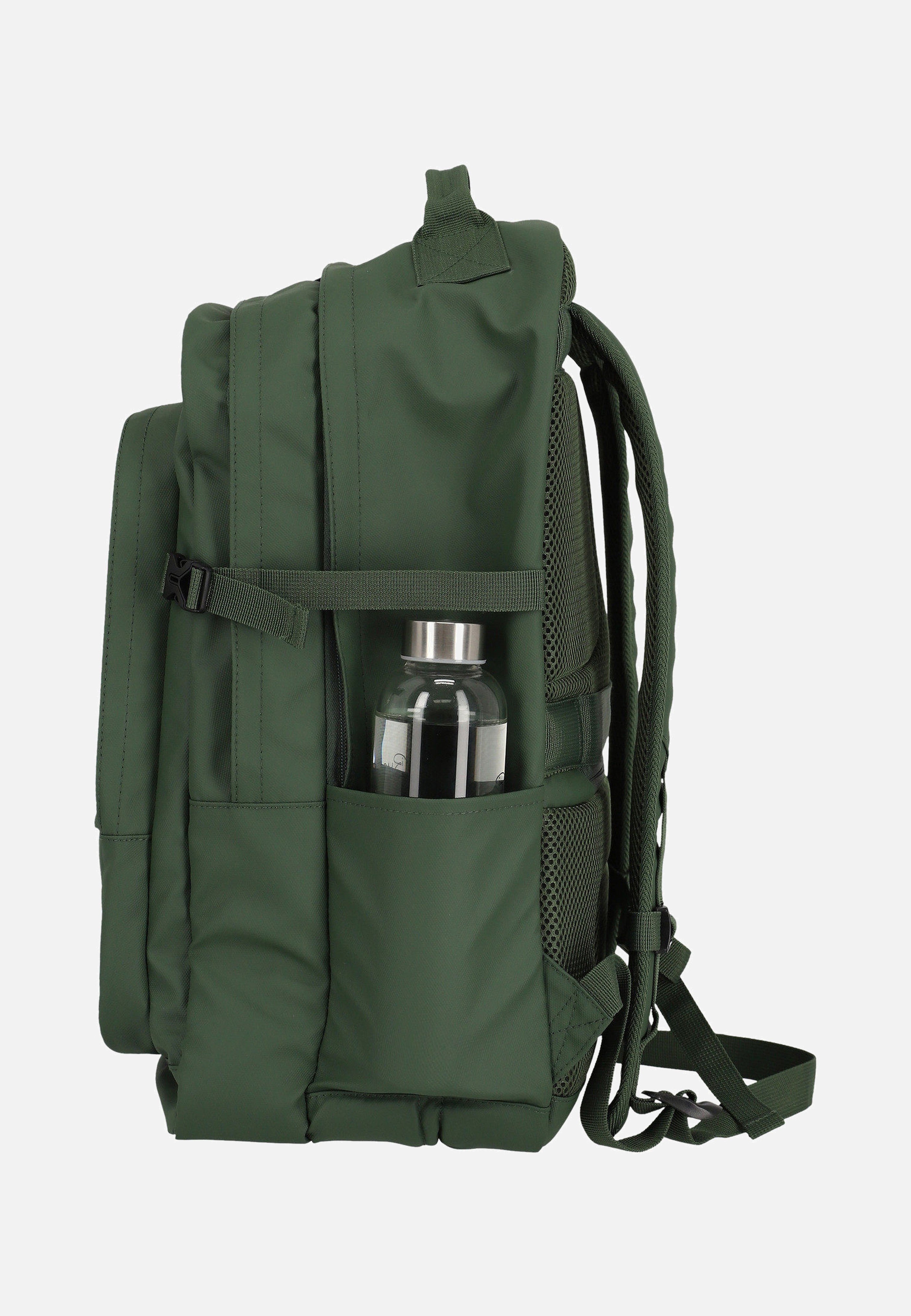 Basics Rollup Daypack Oliv - Rucksack