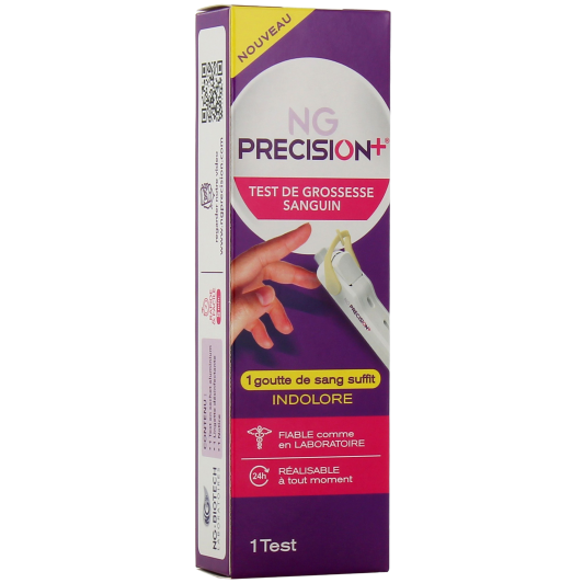 NG Precision+ test de grossesse sanguin - Autotest hormone hCG