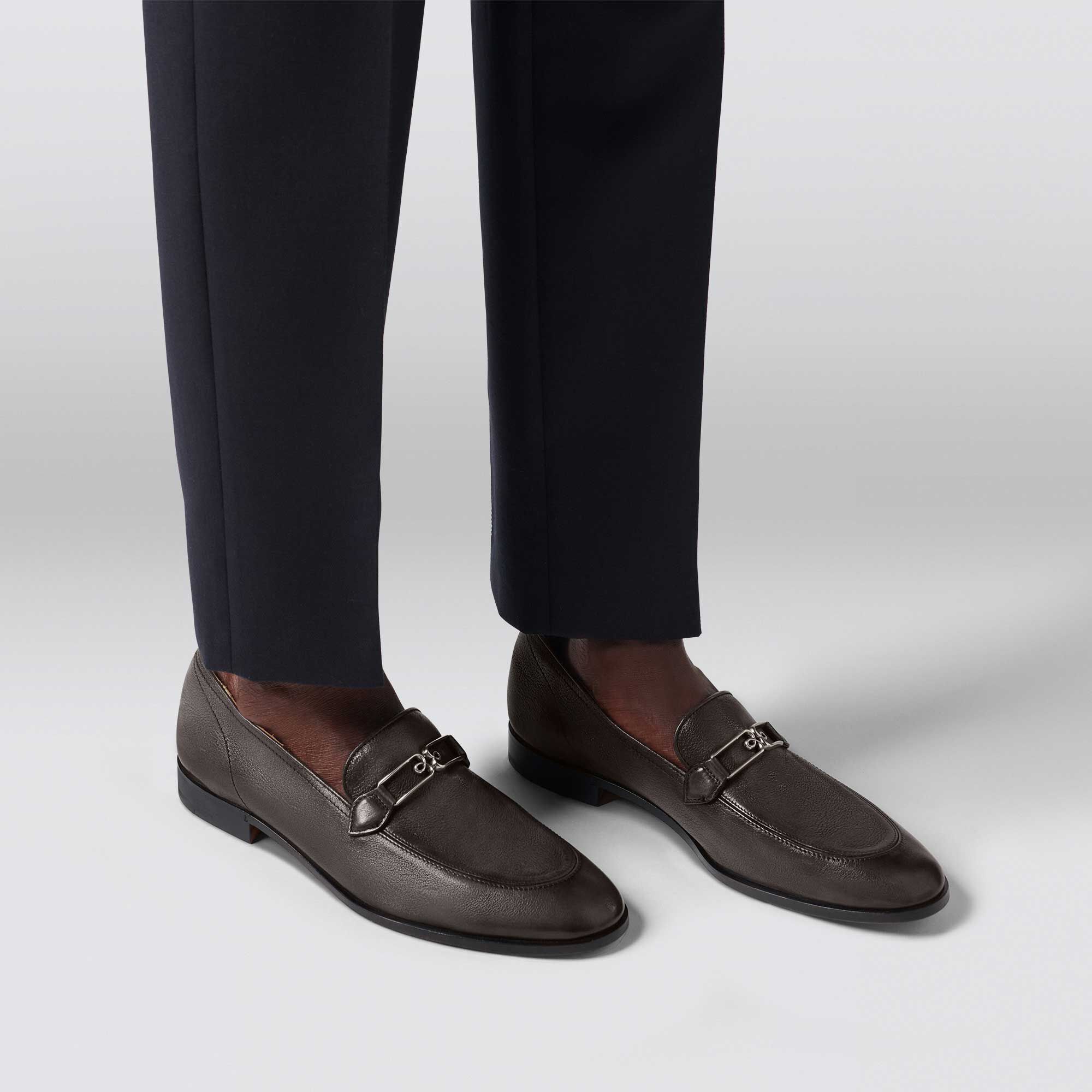 Mocassin B Volute En Cuir
