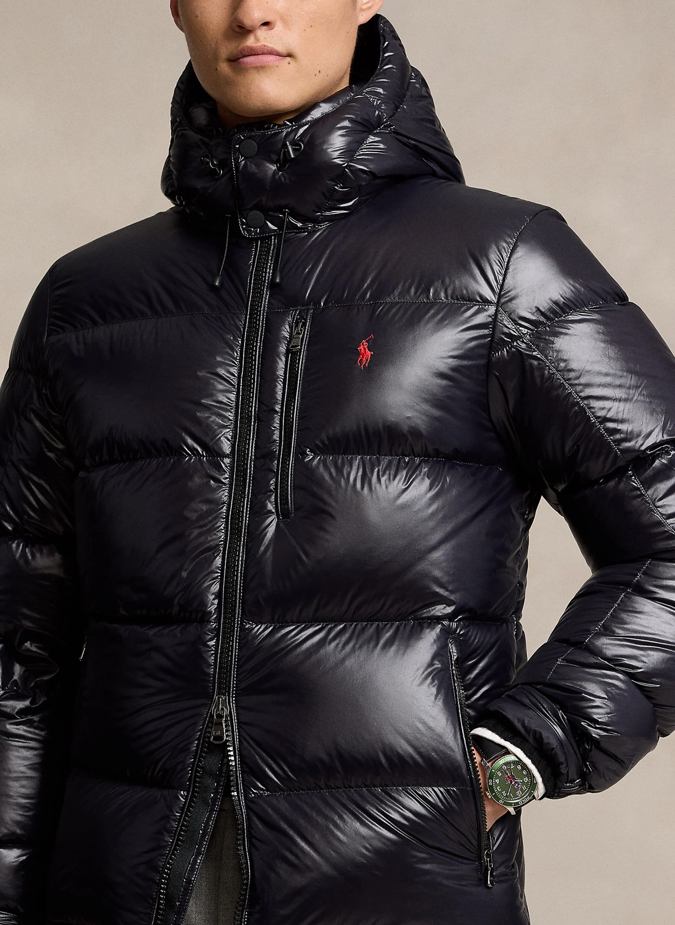 Doudoune en fibres recyclées | Noir
