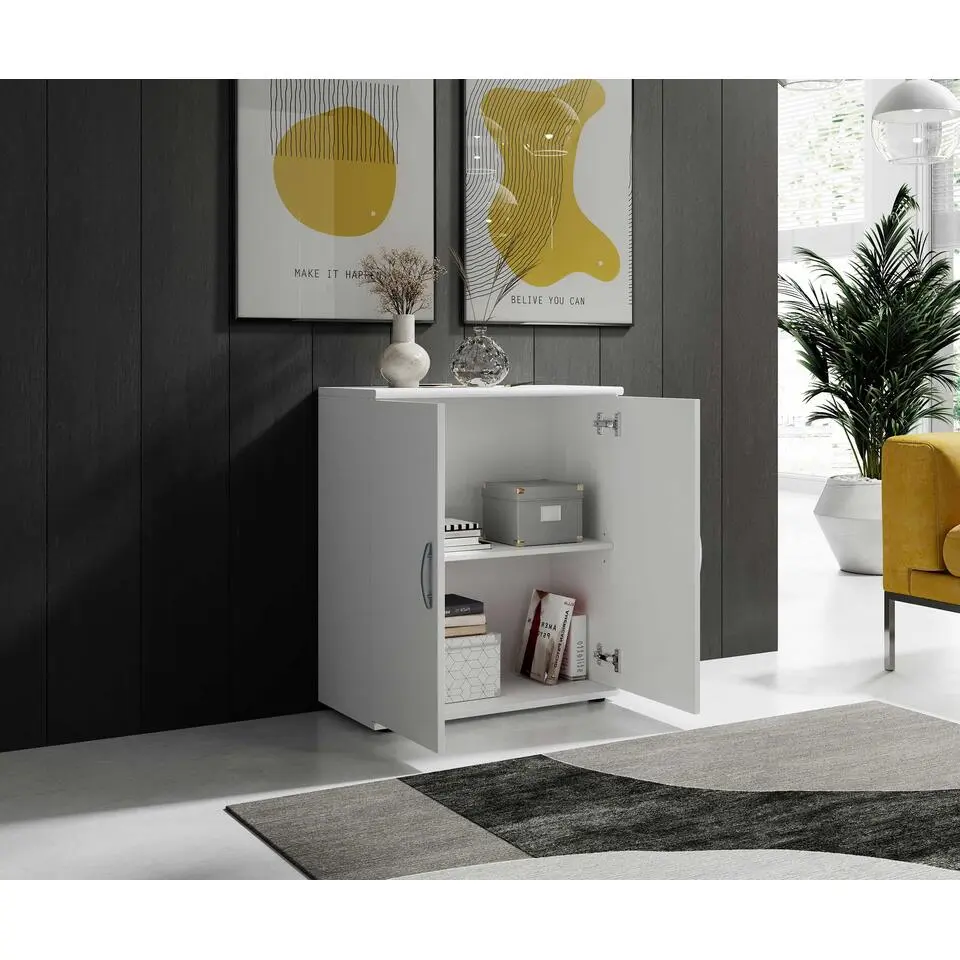 Commode Viviane 60cm met 2 deuren - wit