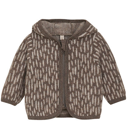 Huttelihut Cardigan - Uldfleece - Morel m. ?rer