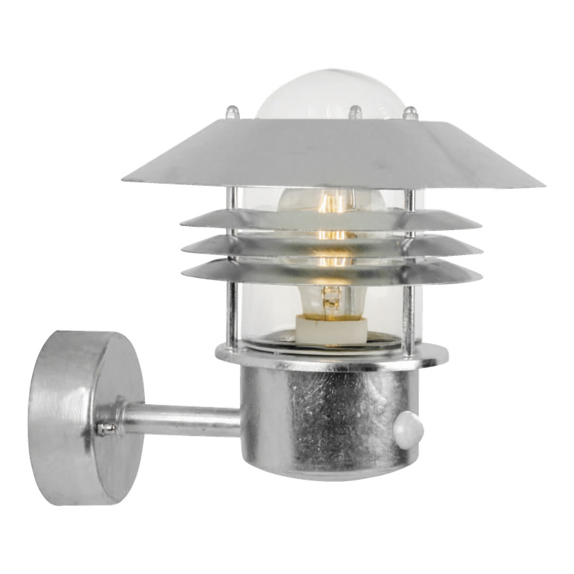 Vegglampe med bevegelsessensor IP54 E27