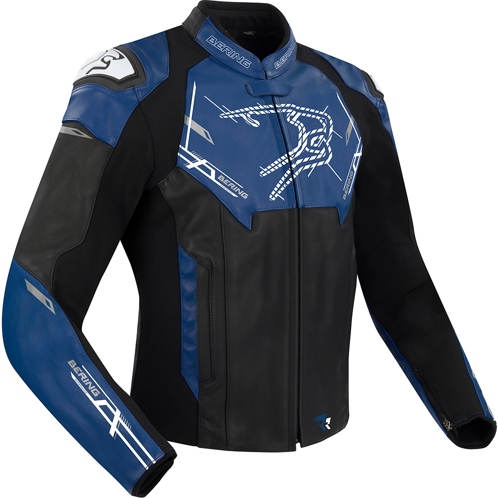 Bering - Blouson Snap Noir / Bleu
