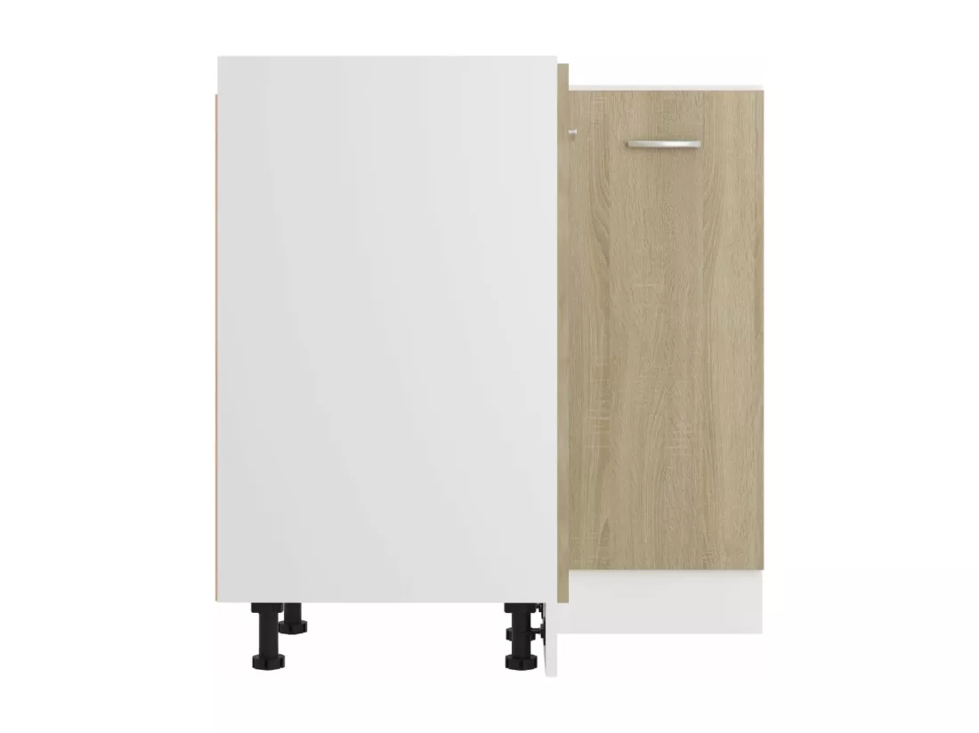 Armoire de plancher d'angle chêne sonoma 75,5x75,5x81,5 cm bois