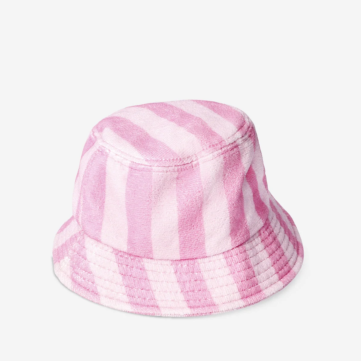 Pink frotté spandhat til voksne - One size