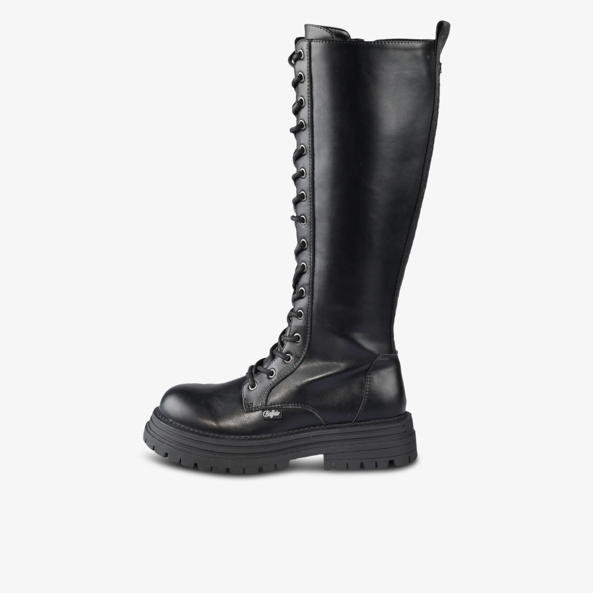 Buffalo Damen Langschaftstiefel schwarz