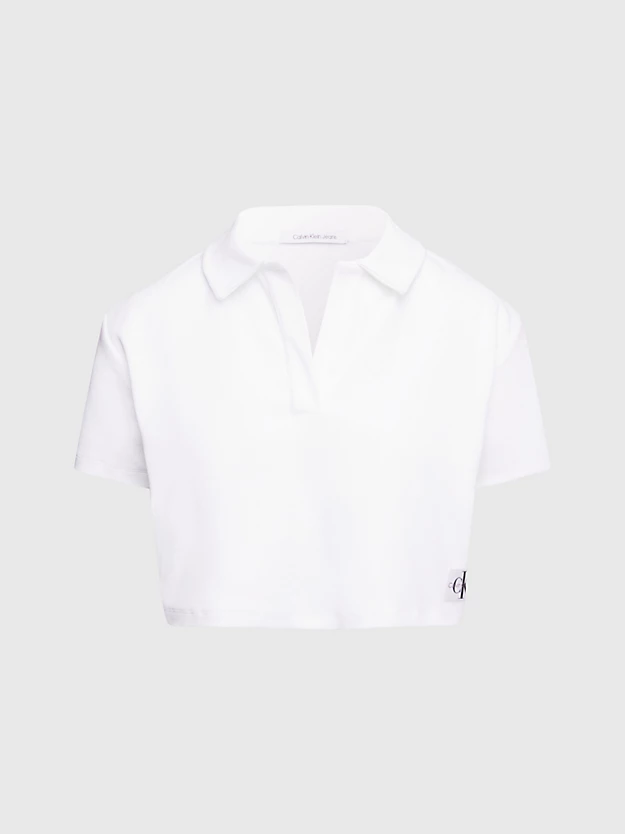 Camisa polo canelada de corte relaxado