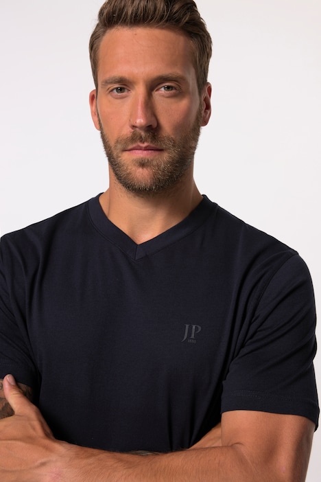 T-Shirts, Basic, 2er-Pack, V-Ausschnitt, Halbarm, bis 8 XL
