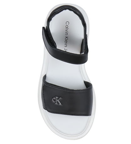 Calvin Klein Sandalen - Klettband - Schwarz/Silber