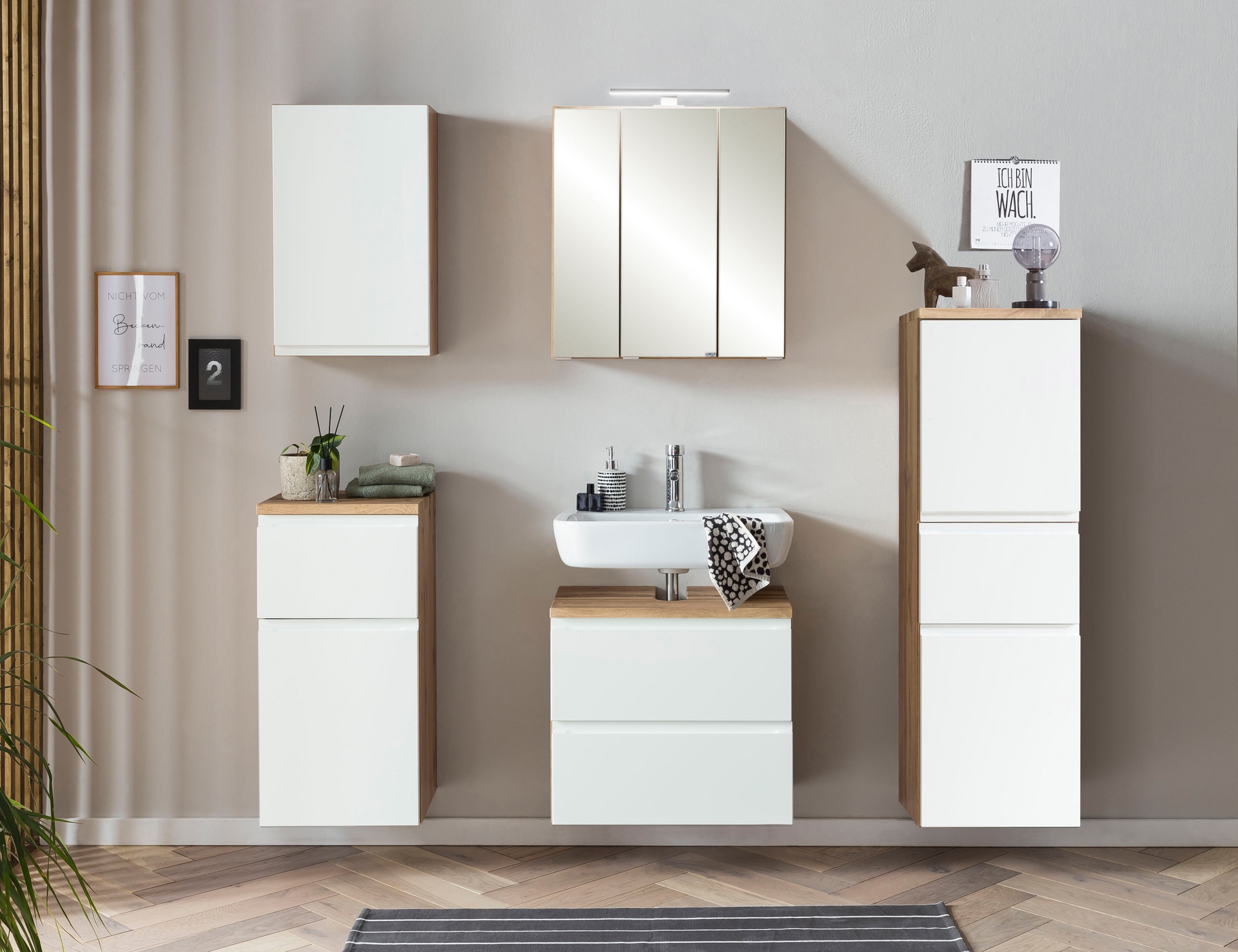 Bad-Spiegelschrank 3D GENT braun60cm