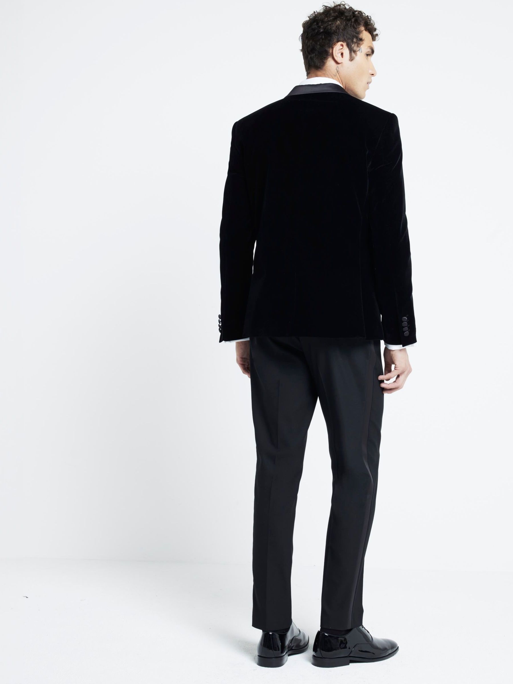 River Island SB1 fluwelen smokingjack