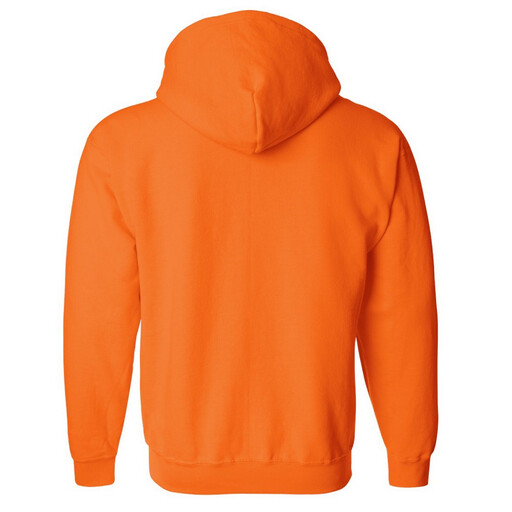 Moletom com zíper Gildan masculino, estilo misto, ideal para esportes e academia (laranja)
