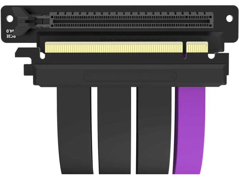 Cooler Master PCI-E Riser Karte 4.0 x16 Riser Karte mit flexiblem Kabel 30 cm