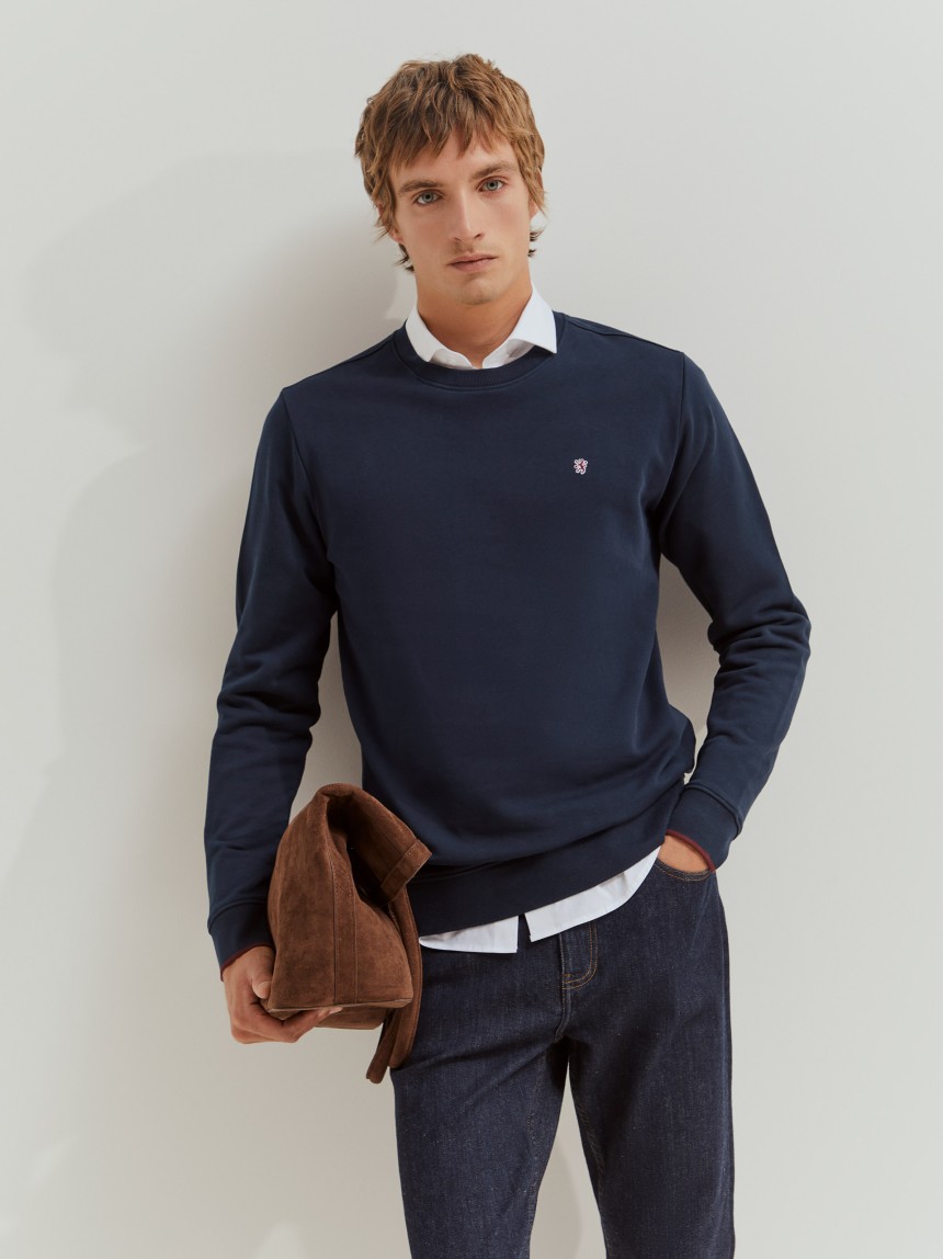 Sweater básica de algodão