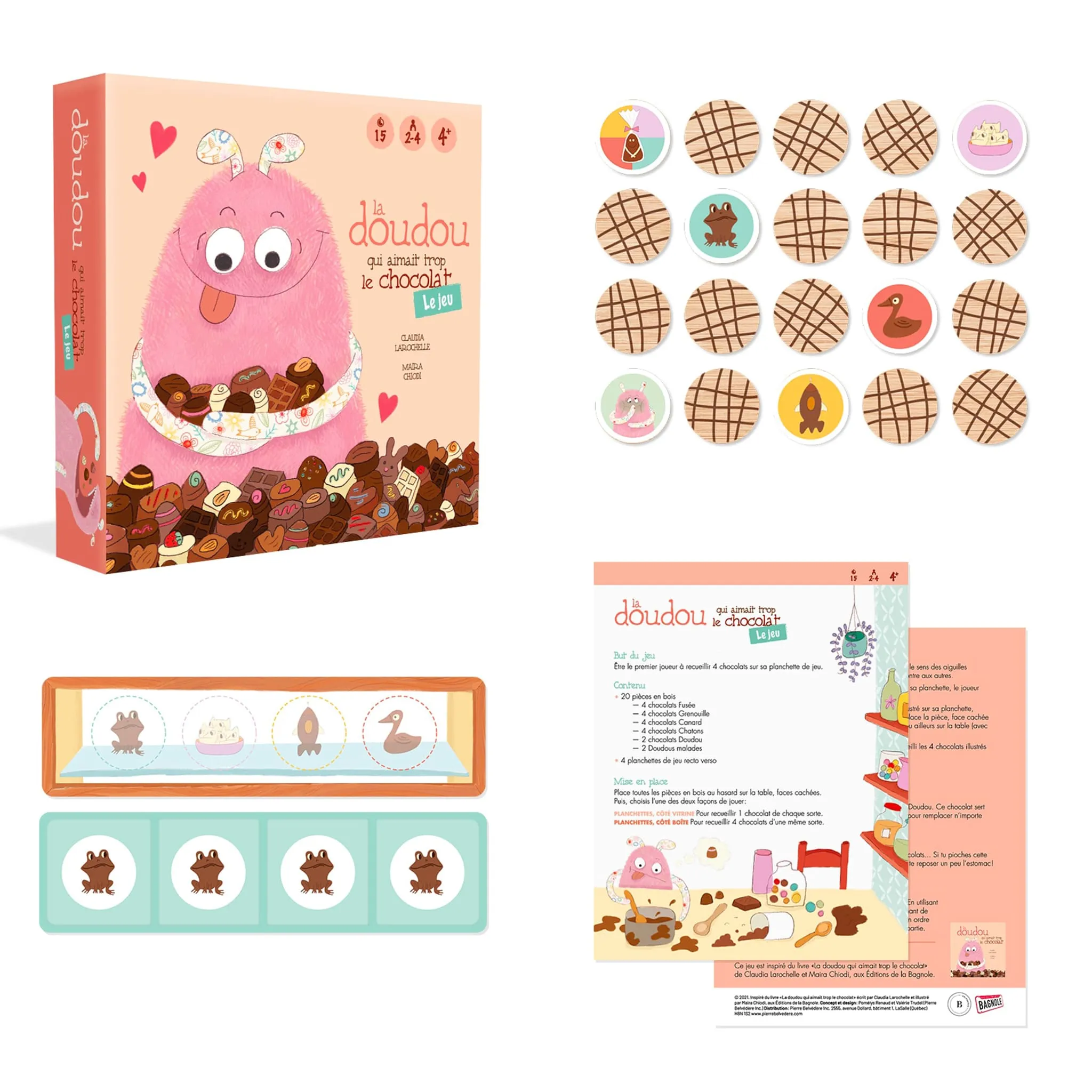 La Doudou Jeu de Société La Doudou qui aimait Trop le Chocolat - Le Jeu