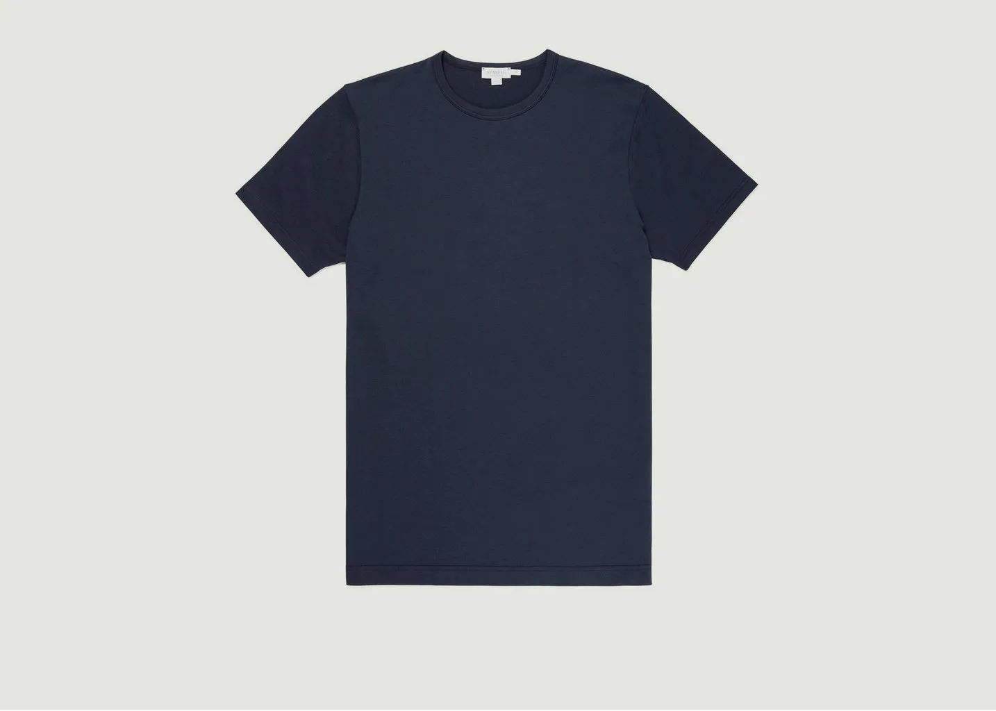 T-Shirt Uni En Coton Pima Sunspel