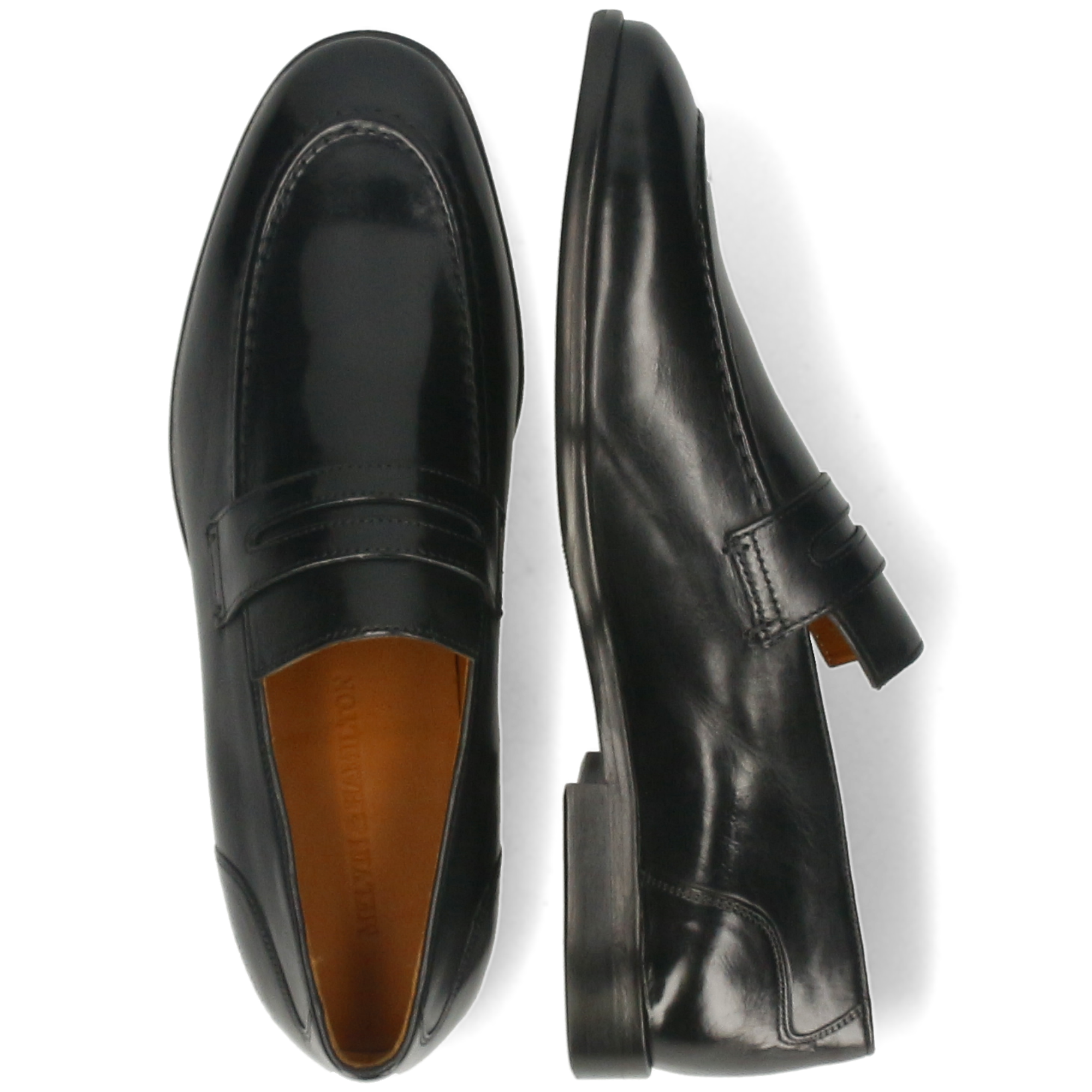 SANTO 4 - Mocassins en cuir | Noir