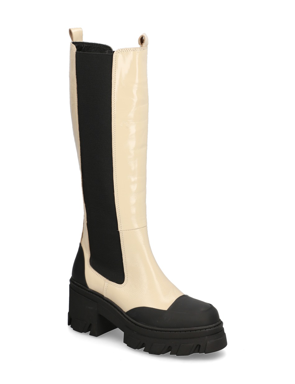 Lackleder Stiefel