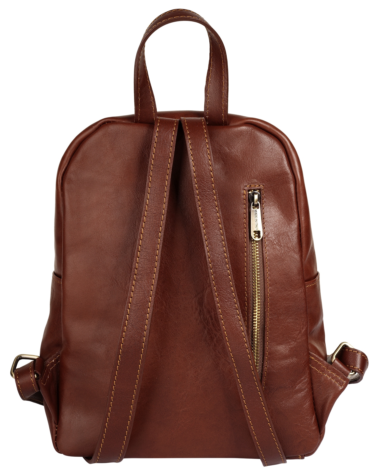 Piké Cityrucksack echt Leder, Made in Italy