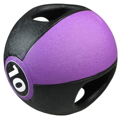 Pure2Improve Ballon médicinal avec poignées 10 kg Violet