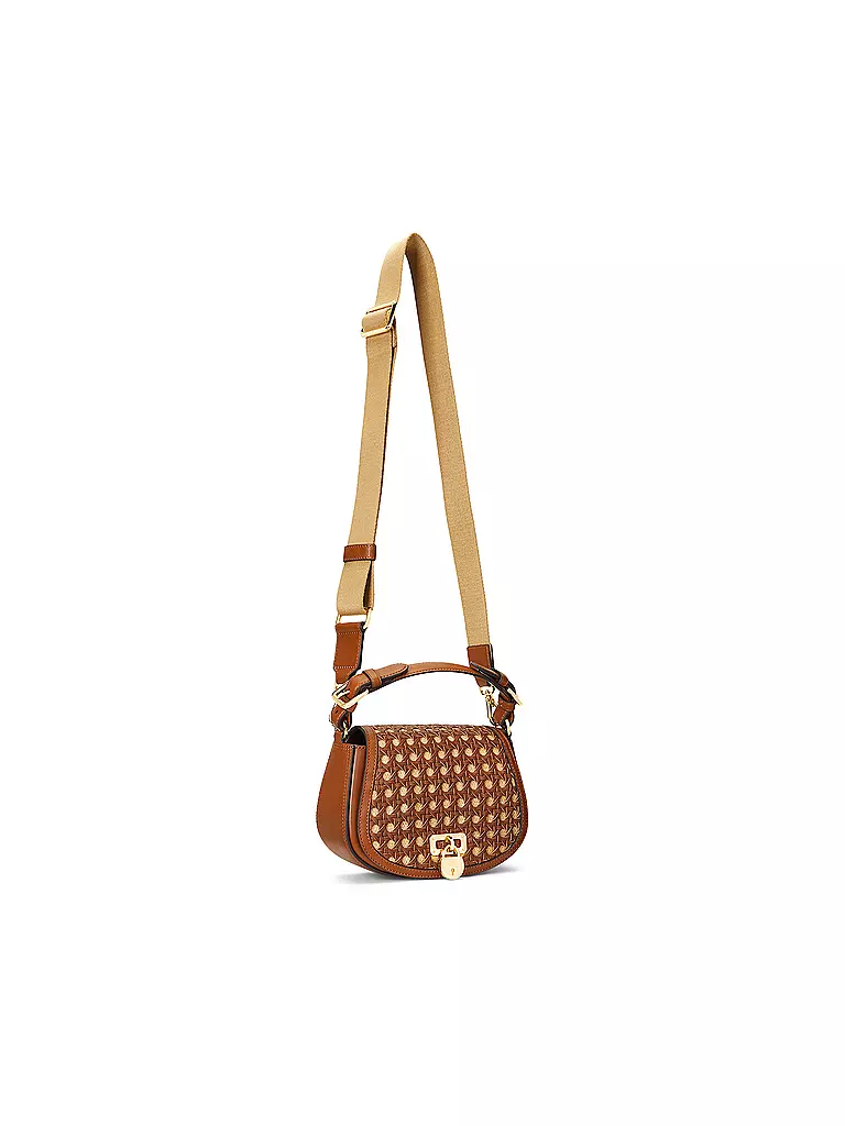 LAUREN RALPH LAUREN Ledertasche - Henkeltasche TANNER Medium braun