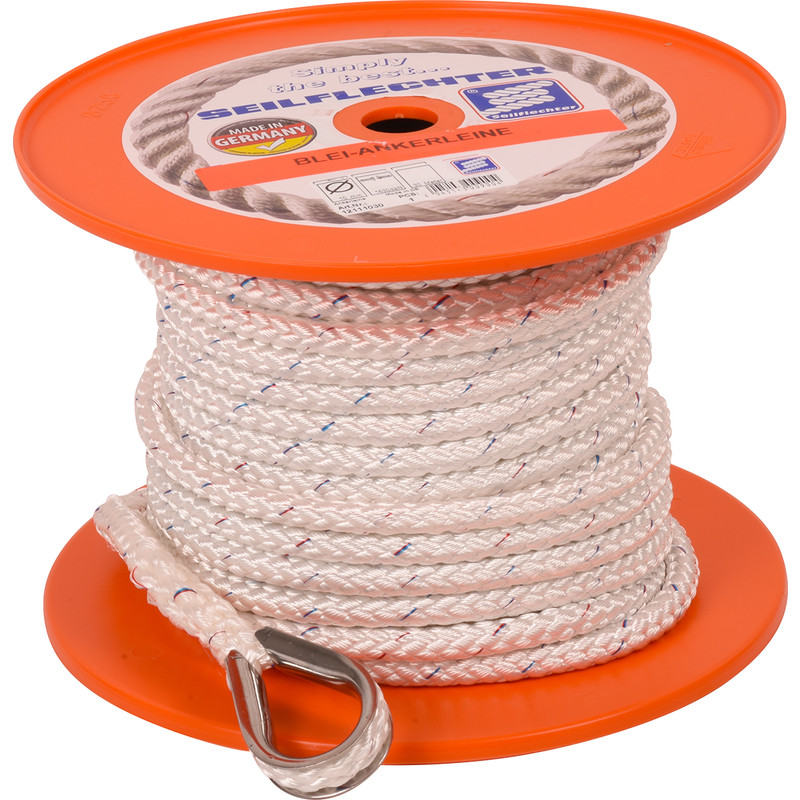 Ankerlijn Blei gevlochten 10mm/30m