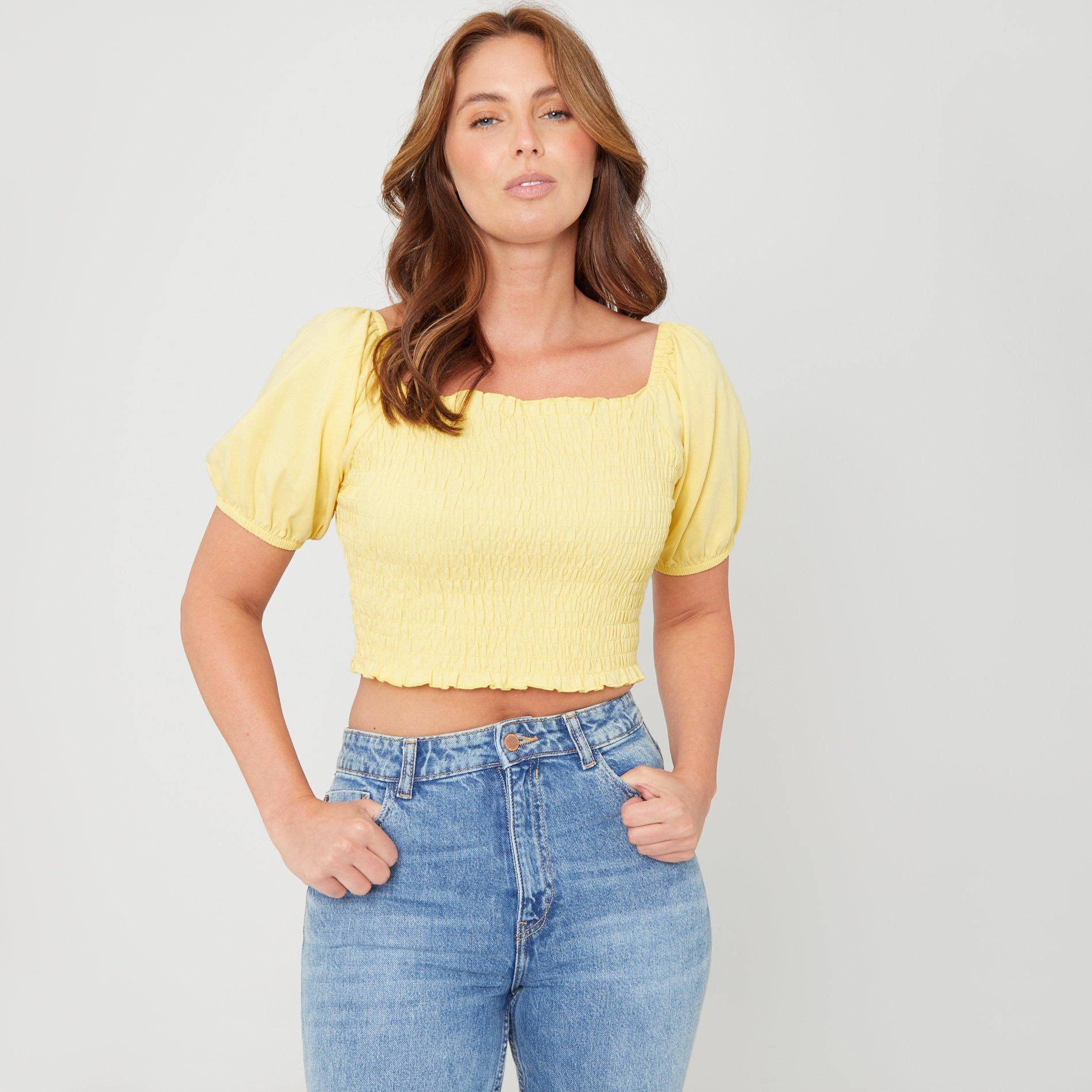Be You BY Puff Sleeve Top Womens