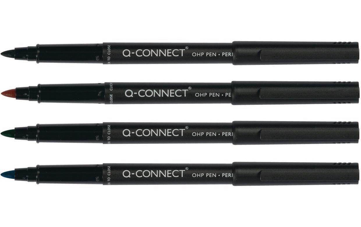 Folienstift OHP 1 mm, 4 Stk.Faserschreiber für Folien