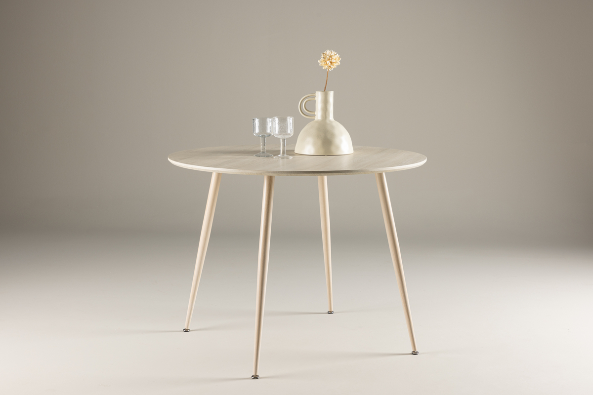 Eettafel Vemb Ø100 cm whitewash