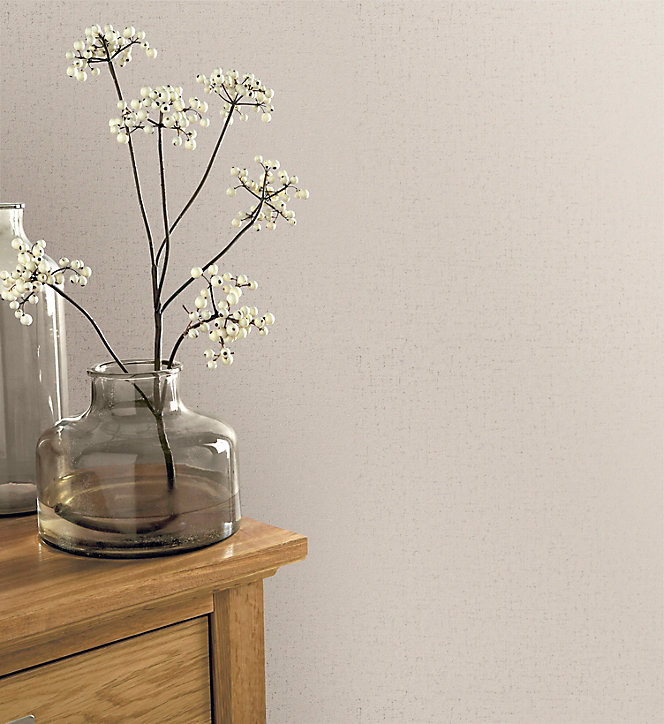 Papier peint vinyle sur intissé GoodHome Gazania beige