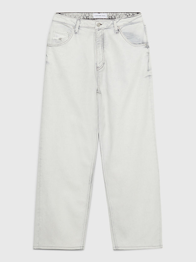 calças jeans largas revestidas