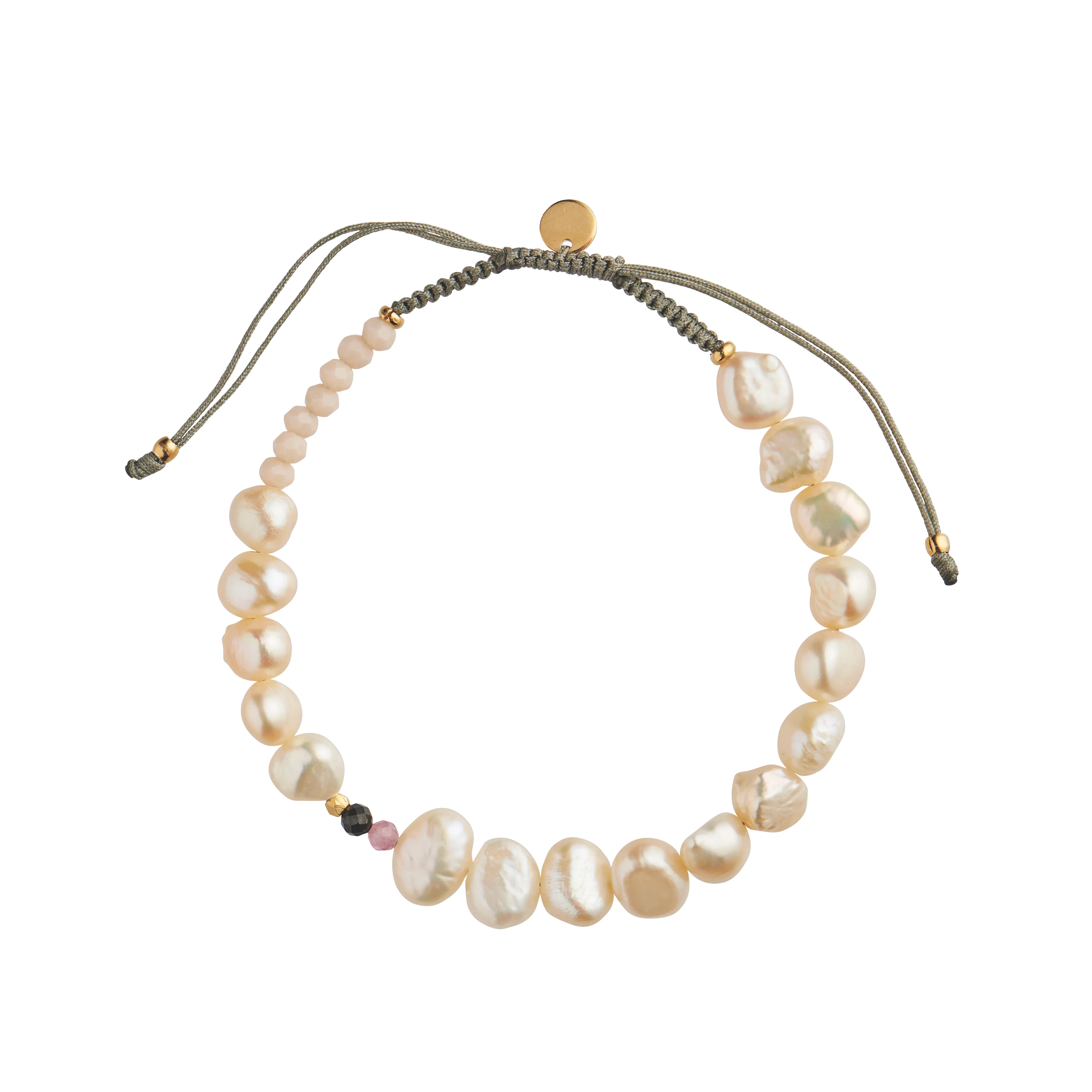 STINE A Jewelry  perlie armbånd - soft pink