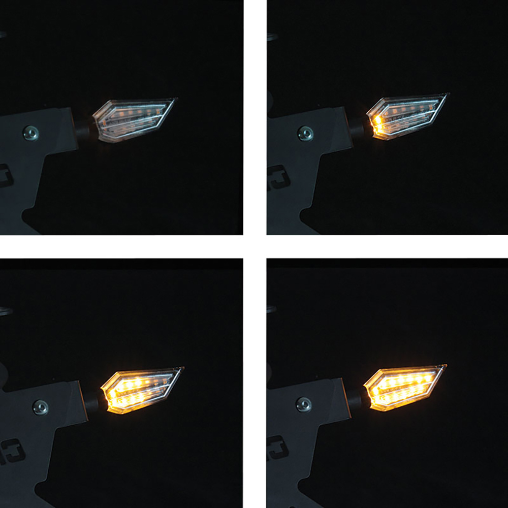 Chaft - Clignotants séquentiels LED Return Noir / Fumé