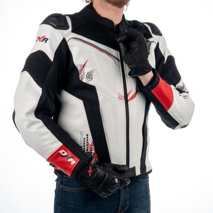 Blouson DXR LUXON FLEX - Noir / Rouge